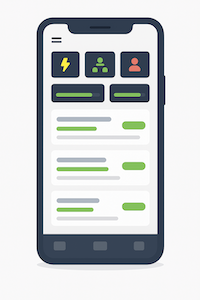 App móvil Snap Nube